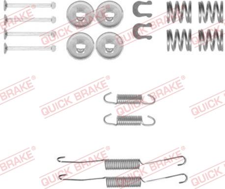 QUICK BRAKE 1050778 - Accessory Kit, brake shoes onlydrive.pro