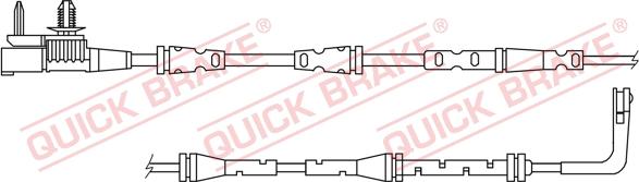 QUICK BRAKE WS 0419 A - Сигнализатор, износ тормозных колодок onlydrive.pro