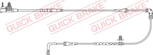 QUICK BRAKE WS 0414 A - Warning Contact, brake pad wear onlydrive.pro