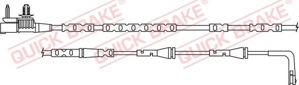 QUICK BRAKE WS 0413 A - Hoiatuskontakt, piduriklotsi kulumine onlydrive.pro