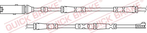 QUICK BRAKE WS 0417 A - Сигнализатор, износ тормозных колодок onlydrive.pro