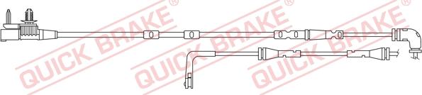 QUICK BRAKE WS 0420 A - Indikators, Bremžu uzliku nodilums onlydrive.pro