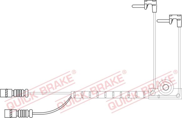 QUICK BRAKE WS 0422 A - Hoiatuskontakt, piduriklotsi kulumine onlydrive.pro