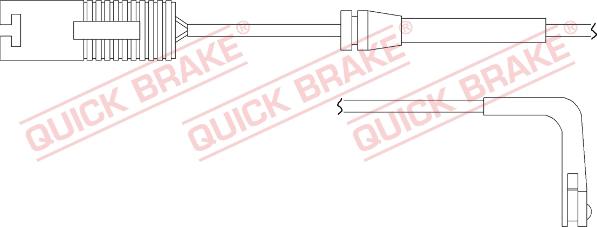 QUICK BRAKE WS 0164 A - Įspėjimo kontaktas, stabdžių trinkelių susidėvėjimas onlydrive.pro