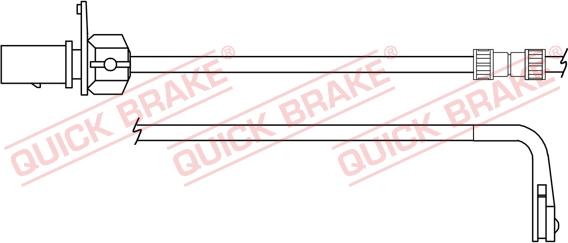 QUICK BRAKE WS 0391 A - Сигнализатор, износ тормозных колодок onlydrive.pro