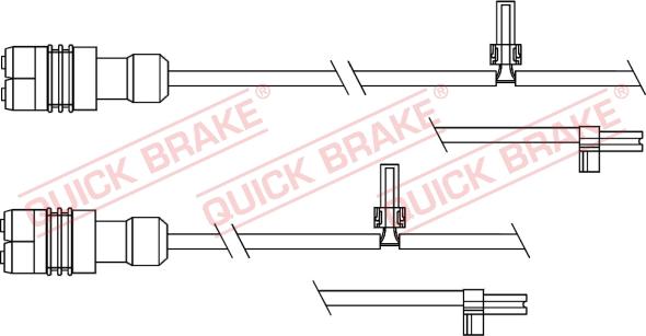 QUICK BRAKE WS 0343 A - Indikators, Bremžu uzliku nodilums onlydrive.pro