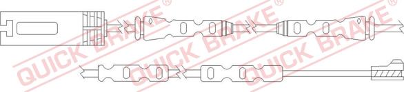 QUICK BRAKE WS 0317 A - Hoiatuskontakt, piduriklotsi kulumine onlydrive.pro