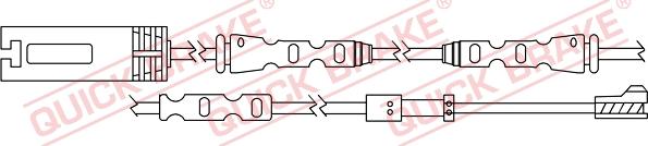 QUICK BRAKE WS 0324 A - Indikators, Bremžu uzliku nodilums onlydrive.pro