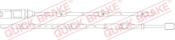 QUICK BRAKE WS 0321 A - Įspėjimo kontaktas, stabdžių trinkelių susidėvėjimas onlydrive.pro