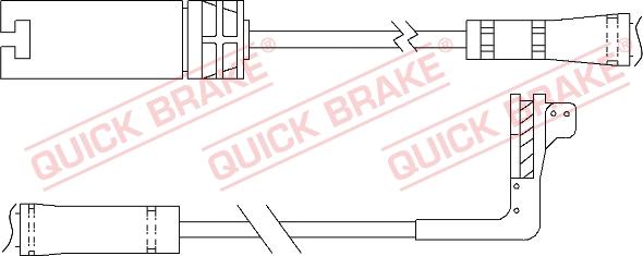 QUICK BRAKE WS 0295 A - Warning Contact, brake pad wear onlydrive.pro