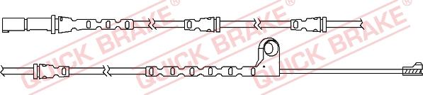 QUICK BRAKE WS 0290 A - Сигнализатор, износ тормозных колодок onlydrive.pro