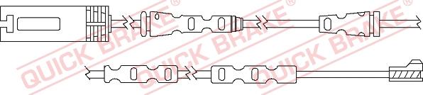 QUICK BRAKE WS 0293 A - Įspėjimo kontaktas, stabdžių trinkelių susidėvėjimas onlydrive.pro