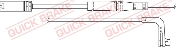 QUICK BRAKE WS 0249 A - Hoiatuskontakt, piduriklotsi kulumine onlydrive.pro