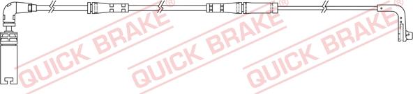 QUICK BRAKE WS 0219 A - Hoiatuskontakt, piduriklotsi kulumine onlydrive.pro