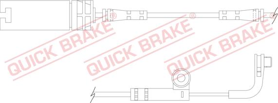 QUICK BRAKE WS 0218 A - Indikators, Bremžu uzliku nodilums onlydrive.pro