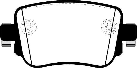 Seat 2K5 698 451 C - Piduriklotsi komplekt,ketaspidur onlydrive.pro