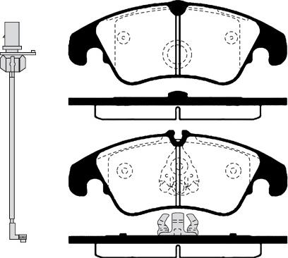 VAG 4G0 698 151AH - Brake Pad Set, disc brake onlydrive.pro