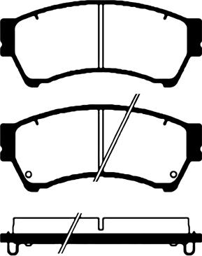 Honda GSYD3328ZB - Brake Pad Set, disc brake onlydrive.pro