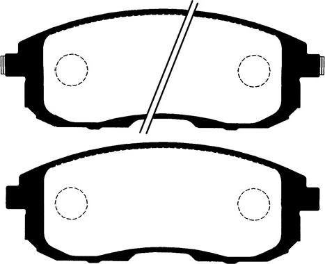 Nissan (Dongfeng) 410614DW0A - Piduriklotsi komplekt,ketaspidur onlydrive.pro