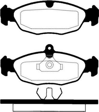 Japanparts JPA-390AF - Brake Pad Set, disc brake onlydrive.pro