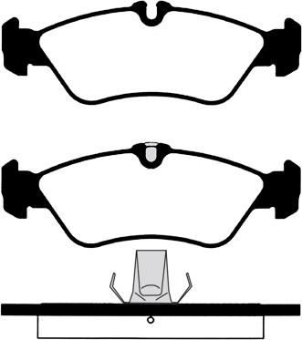 Mercedes-Benz 2D0698451 - Piduriklotsi komplekt,ketaspidur onlydrive.pro