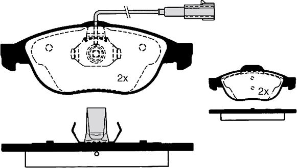 FIAT 6001073151 - Brake Pad Set, disc brake onlydrive.pro