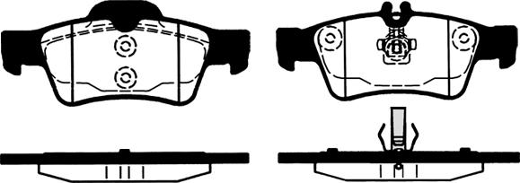 Mercedes-Benz A007420672064 - Brake Pad Set, disc brake onlydrive.pro