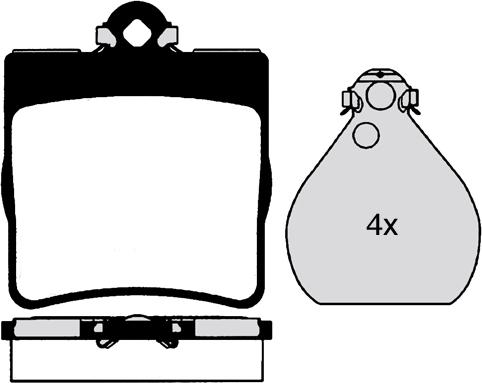 Mercedes-Benz N0024207120 - Brake Pad Set, disc brake onlydrive.pro