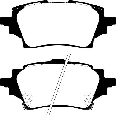 Valeo 302536 - Brake Pad Set, disc brake onlydrive.pro