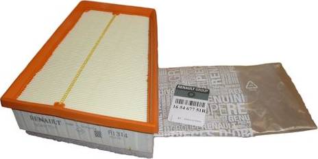 RENAULT 16 54 677 51R - Air Filter, engine onlydrive.pro