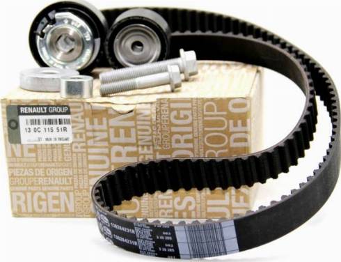 RENAULT 13 0C 115 51R - Timing Belt Set onlydrive.pro