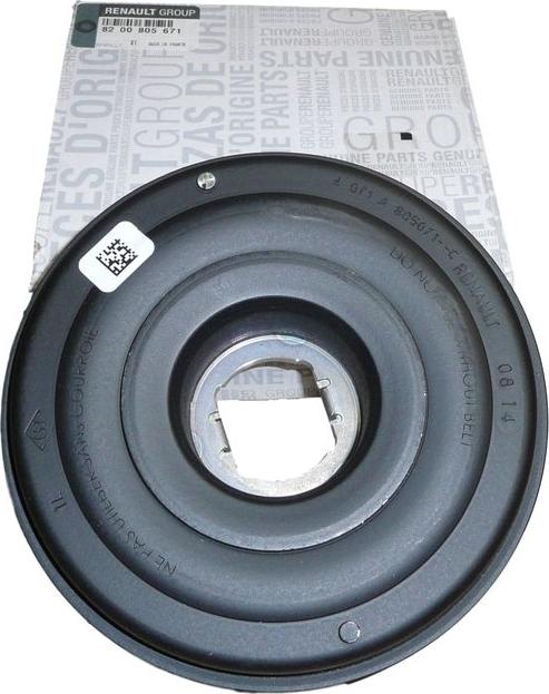 RENAULT 82 00 805 671 - Belt Pulley, crankshaft onlydrive.pro