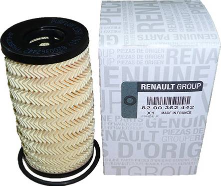 RENAULT 82 00 362 442 - Oil filter onlydrive.pro