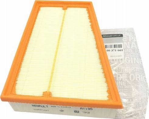 RENAULT 82 00 371 661 - Air Filter, engine onlydrive.pro