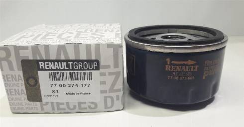 RENAULT 77 00 274 177 - Oil filter onlydrive.pro