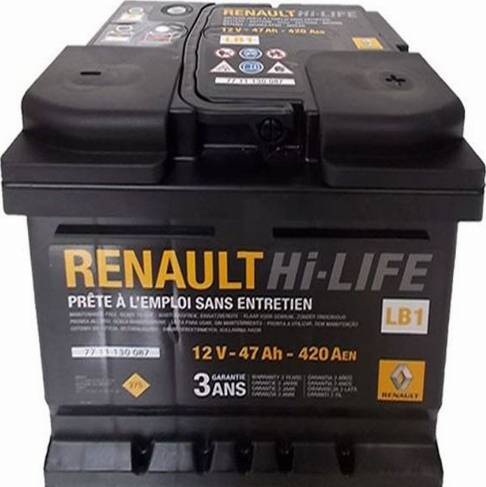 RENAULT 7711130087 - Starter Battery onlydrive.pro