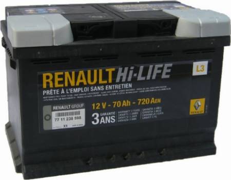 RENAULT 77 11 238 598 - Battery onlydrive.pro