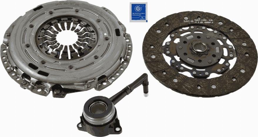 SACHS 3000 990 328 - Sajūga komplekts onlydrive.pro