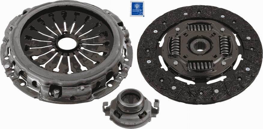 SACHS 3000 951 557 - Sidurikomplekt onlydrive.pro