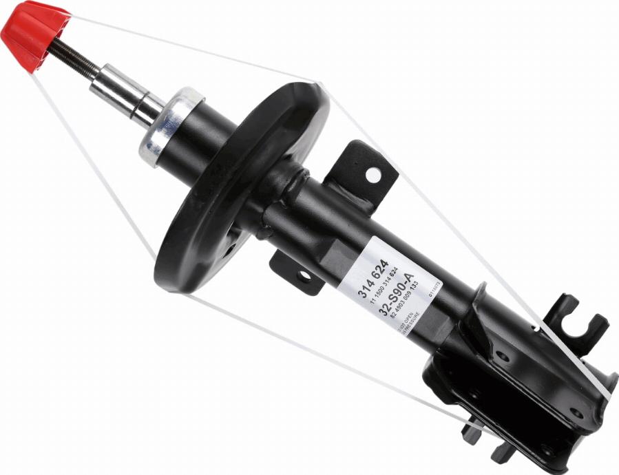 SACHS 314 624 - Shock Absorber onlydrive.pro