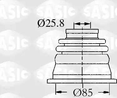 Sasic 4003458 - Bellow, drive shaft onlydrive.pro