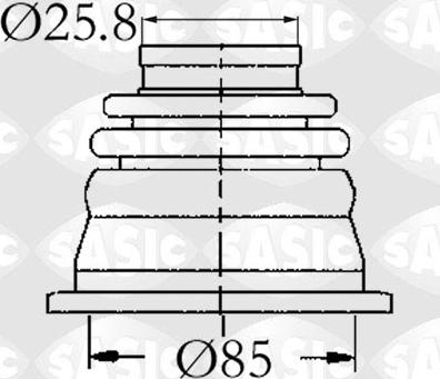 Sasic 4003408 - Пыльник, приводной вал onlydrive.pro