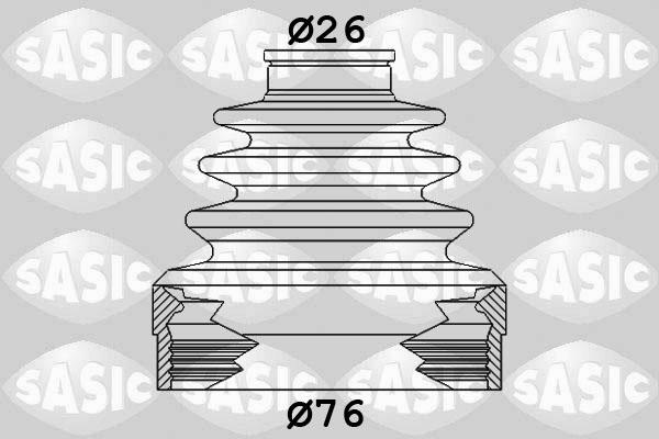 Sasic 1904019 - Bellow, drive shaft onlydrive.pro