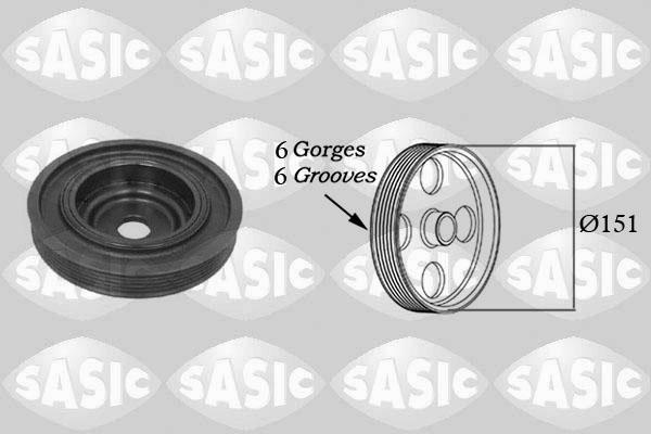 Sasic 2154008 - Belt Pulley, crankshaft onlydrive.pro