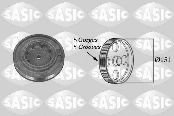 Sasic 2154015 - Belt Pulley, crankshaft onlydrive.pro