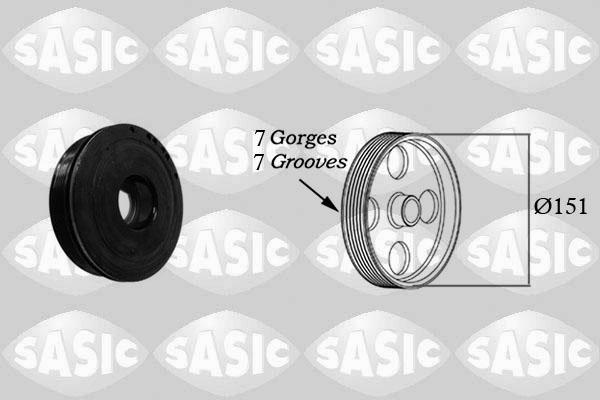 Sasic 2154018 - Belt Pulley, crankshaft onlydrive.pro