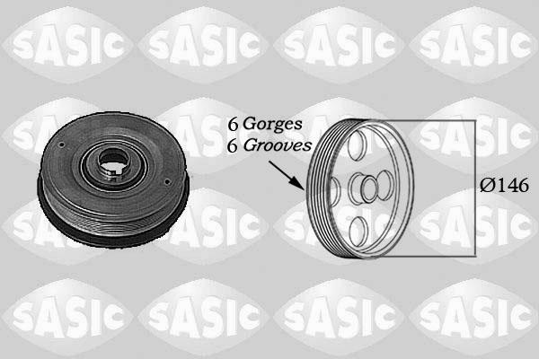 Sasic 2154013 - Belt Pulley, crankshaft onlydrive.pro