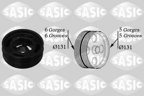 Sasic 2156042 - Belt Pulley, crankshaft onlydrive.pro