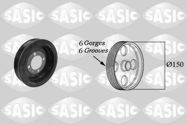 Sasic 2156062 - Belt Pulley, crankshaft onlydrive.pro