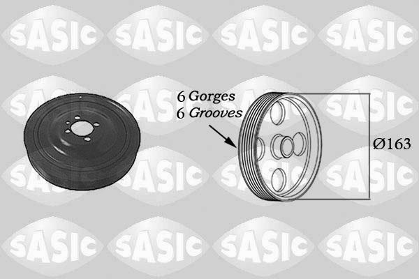 Sasic 2156029 - Belt Pulley, crankshaft onlydrive.pro